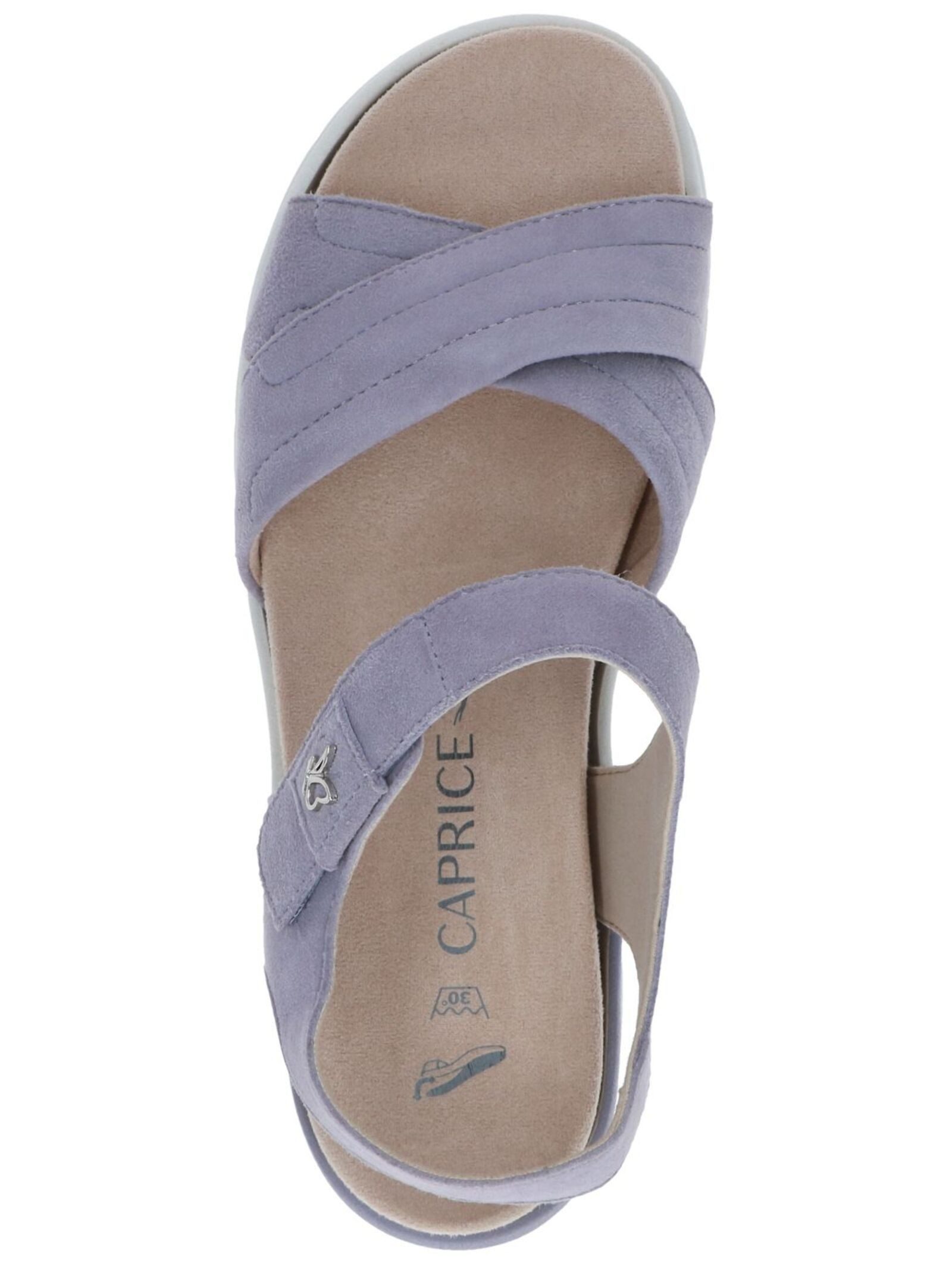 Caprice Sandalen Veloursleder . Keilsandalette