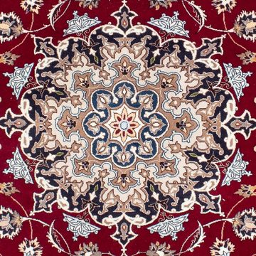 Orientteppich Perser - Täbriz - Royal - 195 x 153 cm - dunkelrot, morgenland, rechteckig, Höhe: 7 mm, Wohnzimmer, Handgeknüpft, Einzelstück mit Zertifikat