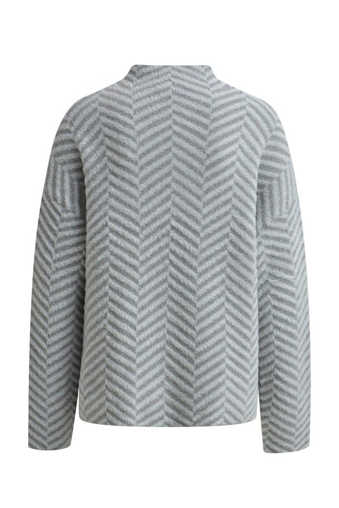 Smith & Soul Strandpullover HAIRY ZIGZAG PULLOVER MID GREY
