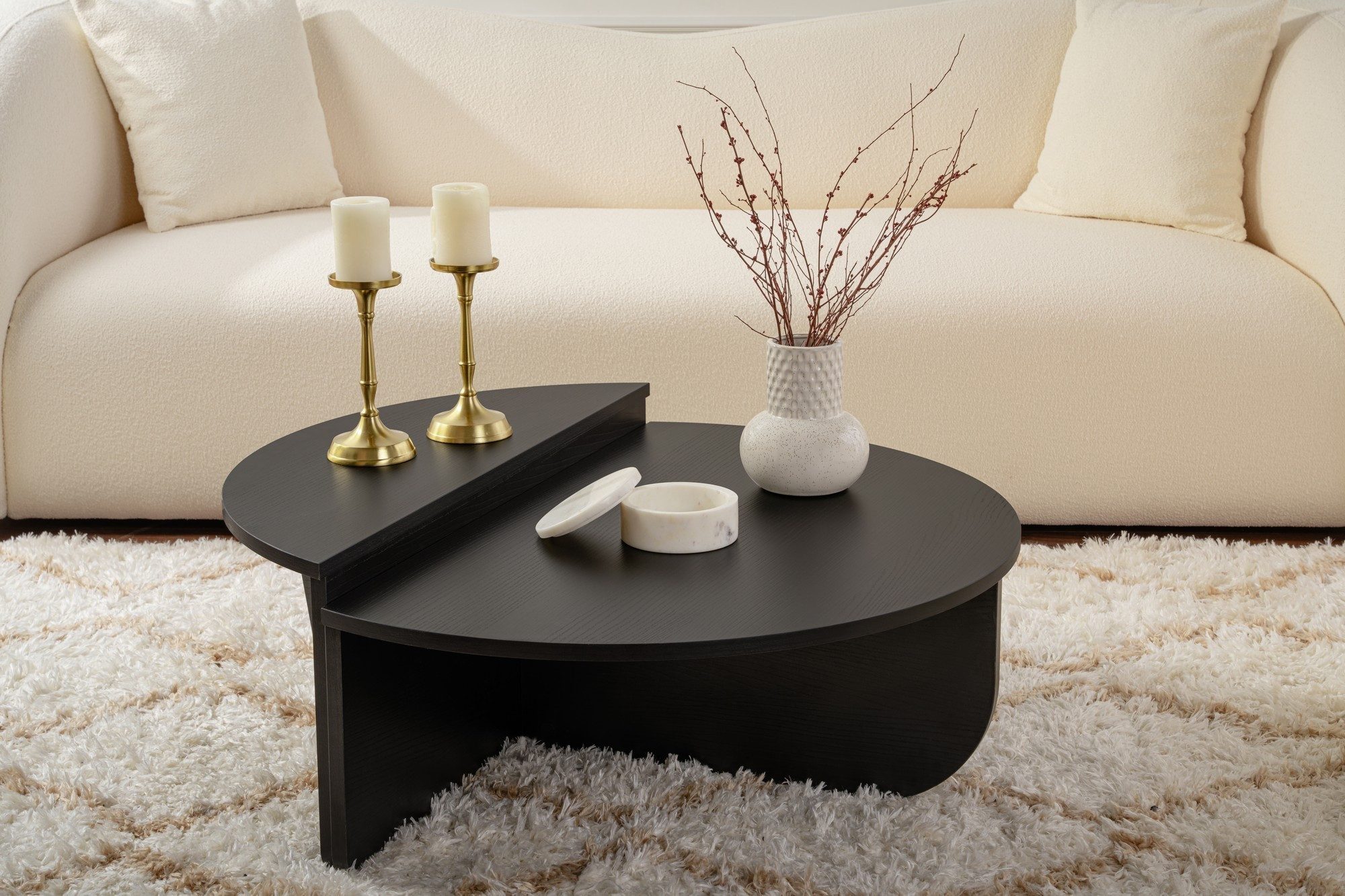 Couchtisch 100% MELAMINE COATED PARTICLE BOARD, 30 cm x 60 cm x 90 cm D1902