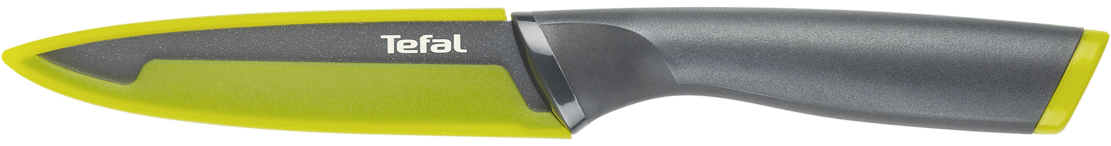 Tefal Universalküchenmesser Fresh Kitchen, 12 cm, Klingen aus rostfreiem Stahl, Titan-Versiegelung, Klingenschutz