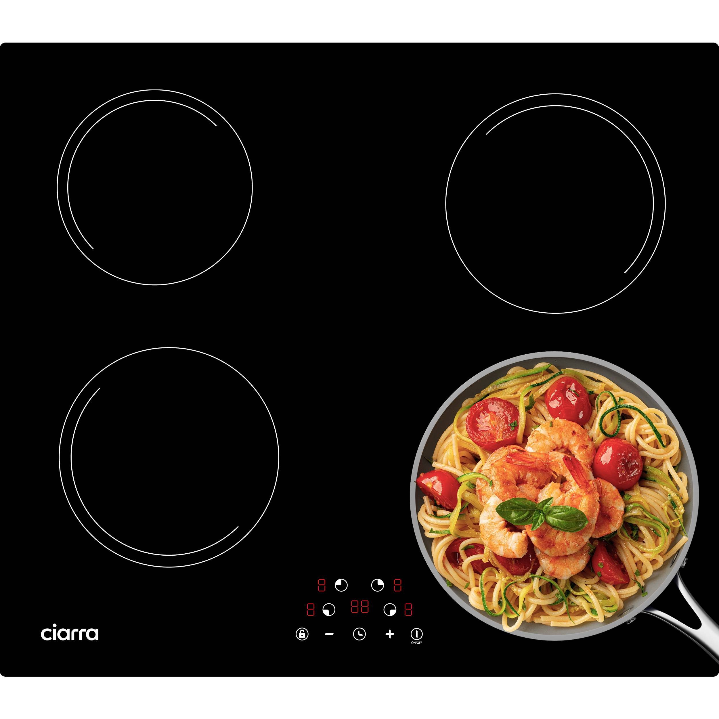 CIARRA Induktions-Kochfeld 60 cm Induktionskochfeld 4 Zonen Einbau-Kochfelder Induktionsherd Touch Control VM4BIH-A VM4BIH-C VM4BIH-D VM4BIH-E VM4BIH-F, 4 Zonen Einbau-Kochfelder Induktionsherd 9 Stufen mit 99 Min Timer