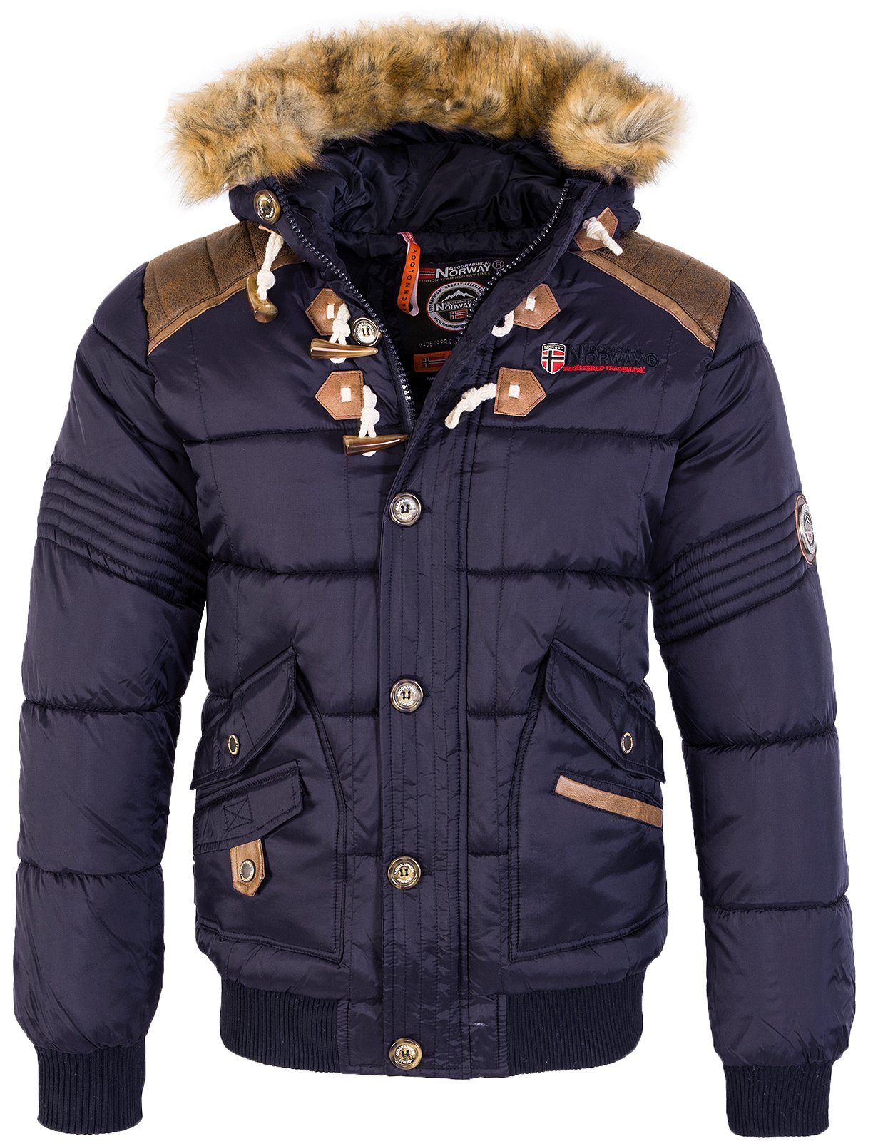 Geographical Norway Winterjacke Herren Winterjacke mit Kapuze H-216 günstig online kaufen