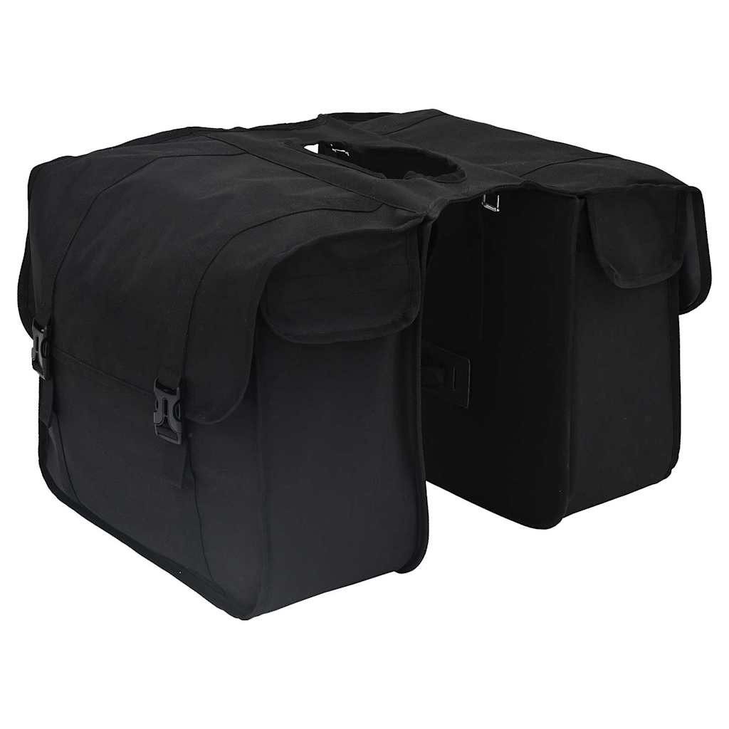 vidaXL Fahrradsattel Fahrradtasche Schwarz 18.5 x 40 x 35 cm Polyester (1-tlg)