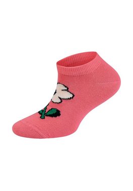 Happy Socks Basicsocken 4-Pack Kids Low Fruits-Flower Socks Aus nachhaltiger Baumwolle