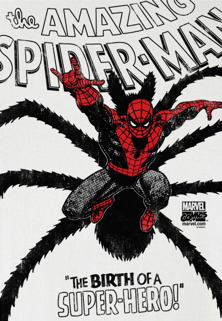 Spider-Man Superhelden-Frontdruck mit LOGOSHIRT T-Shirt coolem