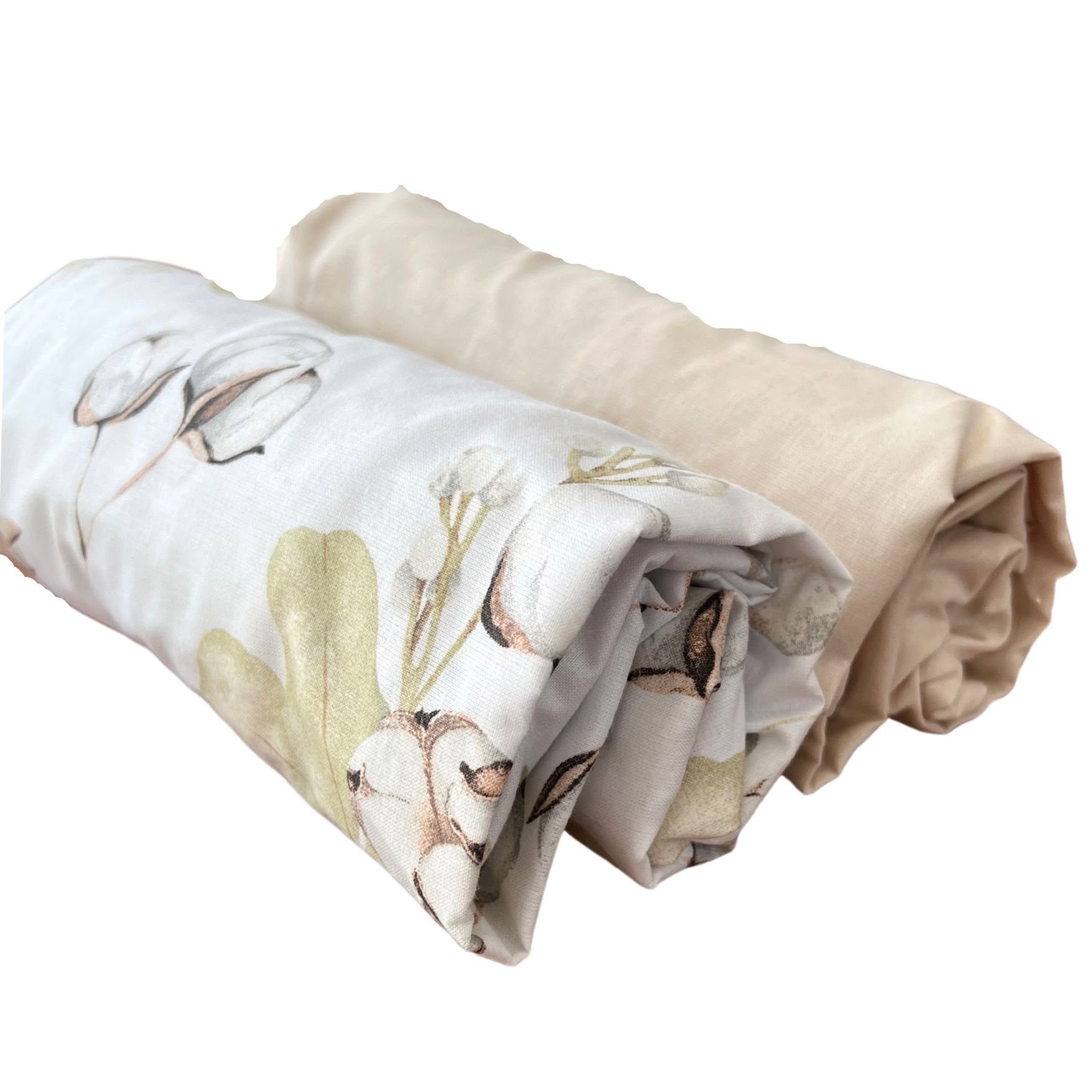 Spannbettlaken Spannbetttuch Set - Reine Baumwolle Babybett Kinderbett 70x140