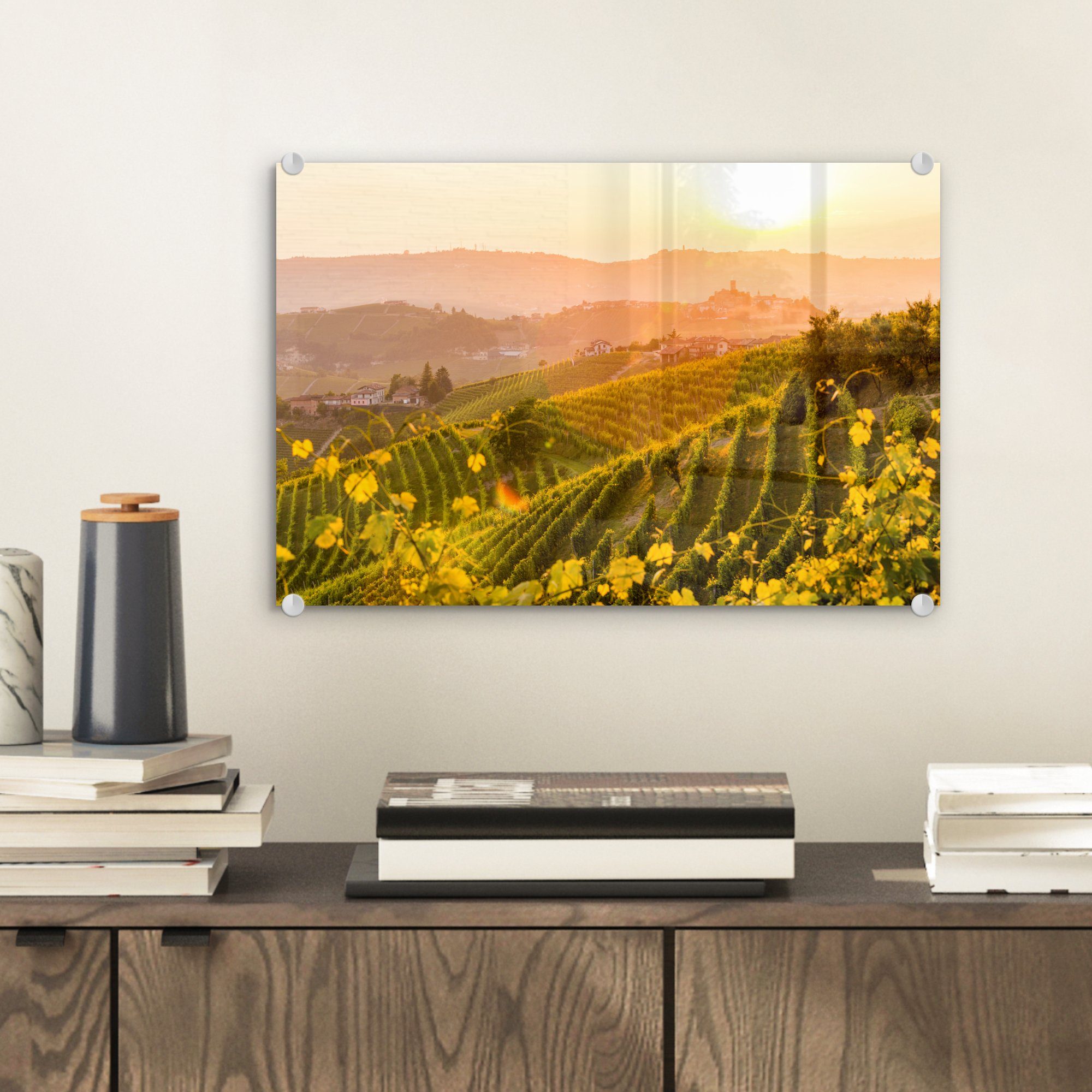 MuchoWow Acrylglasbild Italien - Weinberg - günstig online kaufen