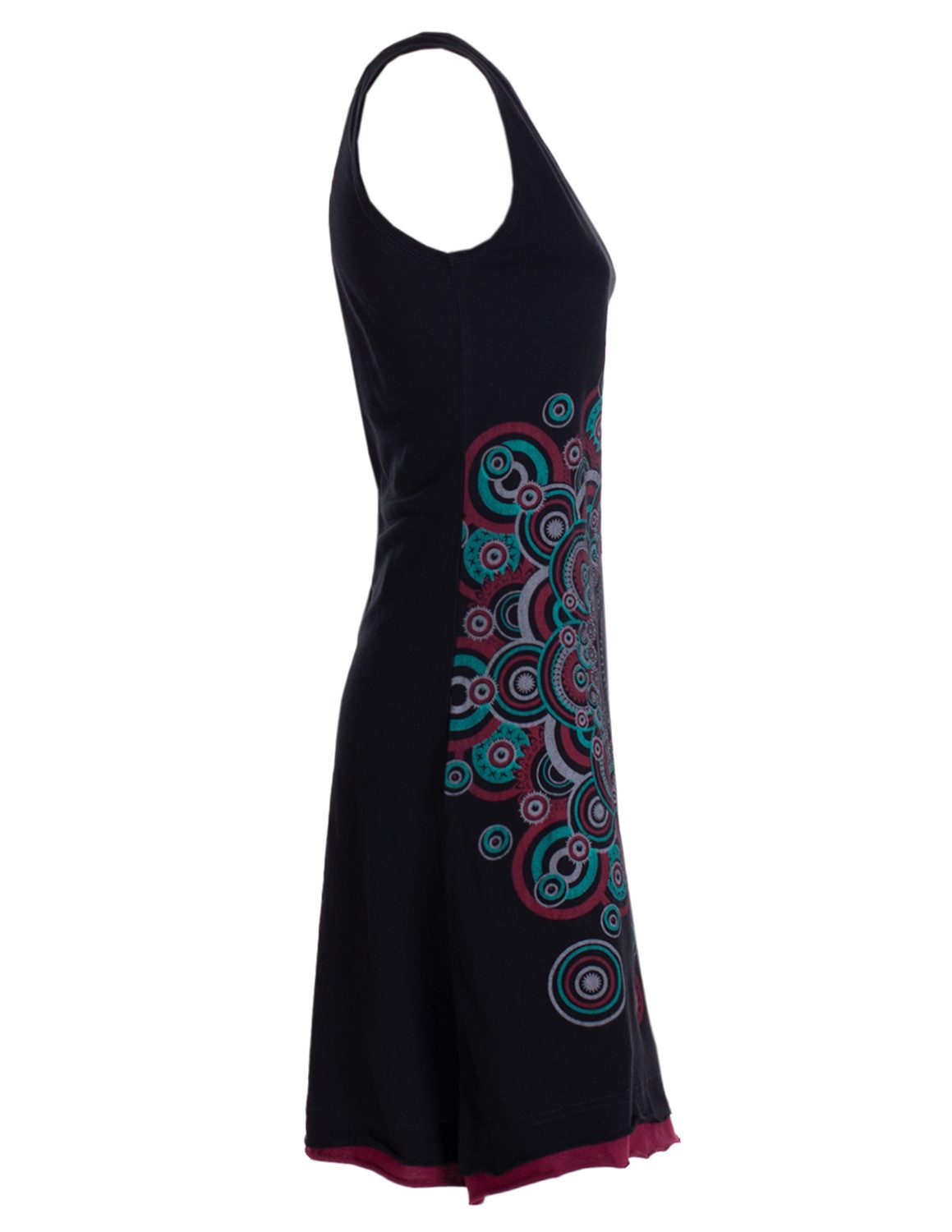 Vishes Sommerkleid Trägerkleid Hippie Mandala Print Baumwolle Alternative Mode, Boho, Hippie, Ethno, Festival
