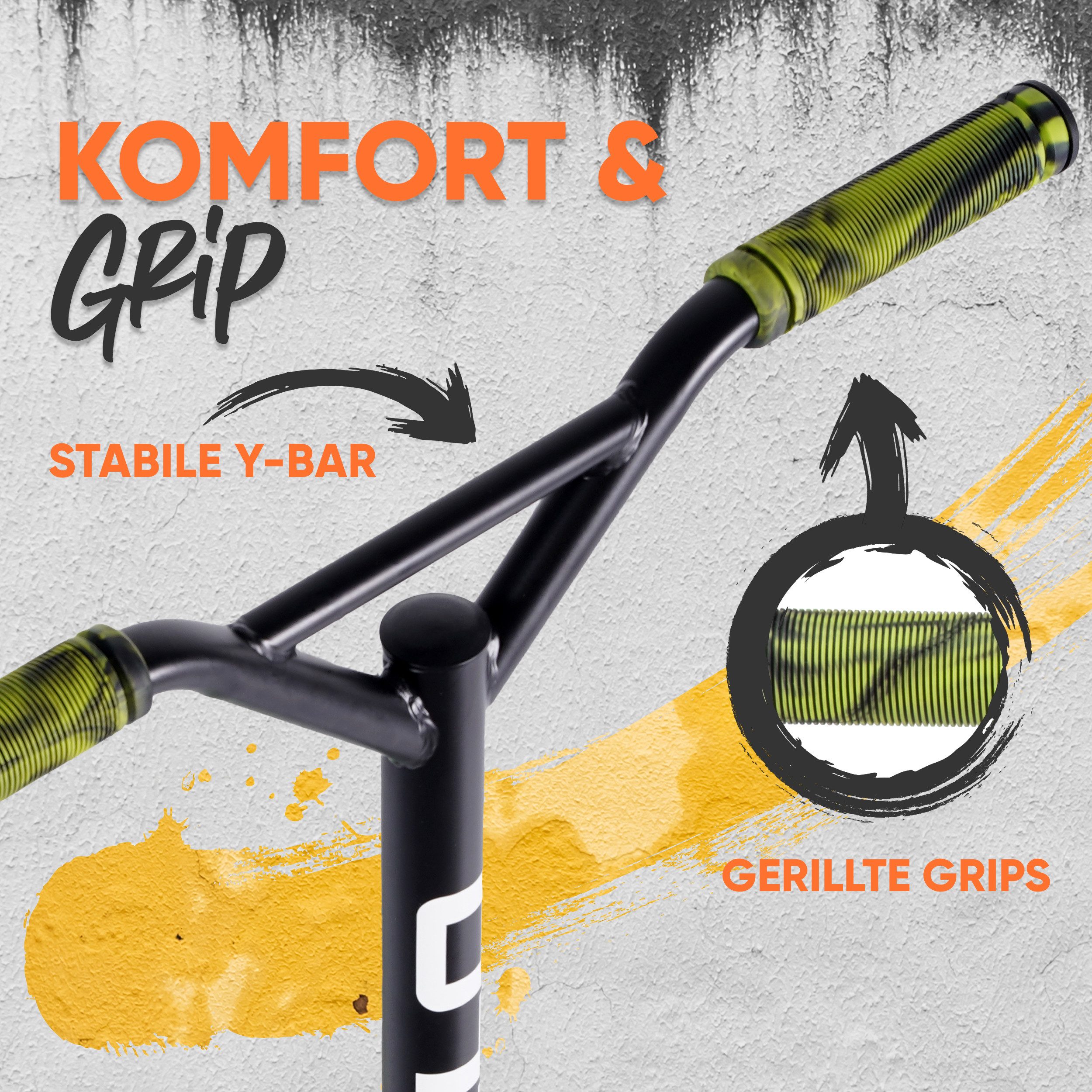 Apollo Stuntscooter Gravity - Fun-Kickscooter für Kinder und Teenager, Hohe Belastbarkeit (bis 100kg) und einfaches Handling. – Bild 5 von 5