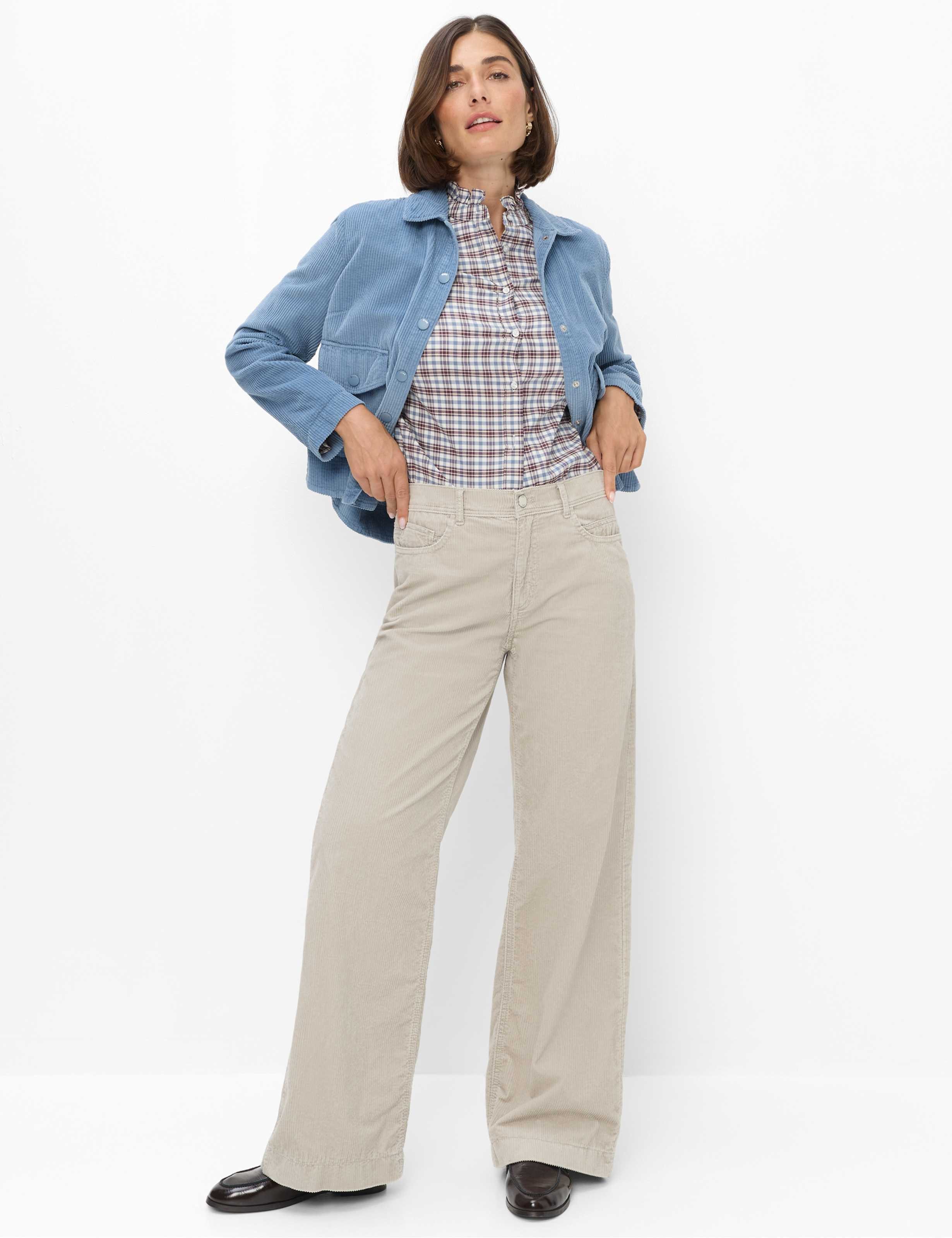Brax Klassische Bluse Style VEGA Cord: Overshirt aus reiner Baumwolle – Bild 2 von 5