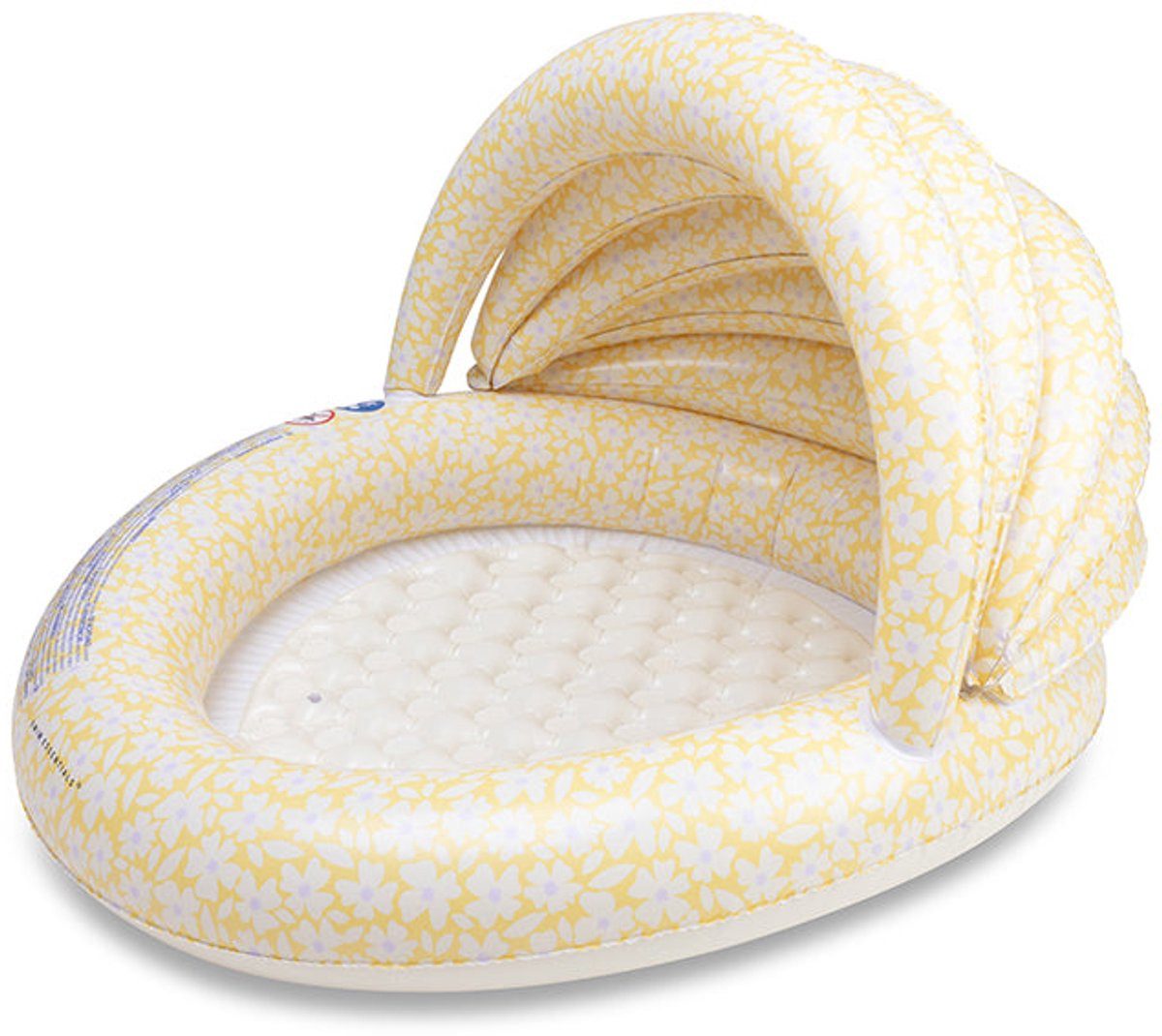 Swim Essentials Pool Swimming Pool 100 cm Yellow Flowers Canopy 100 x 77 cm, Swimmingpool Planschbecken
