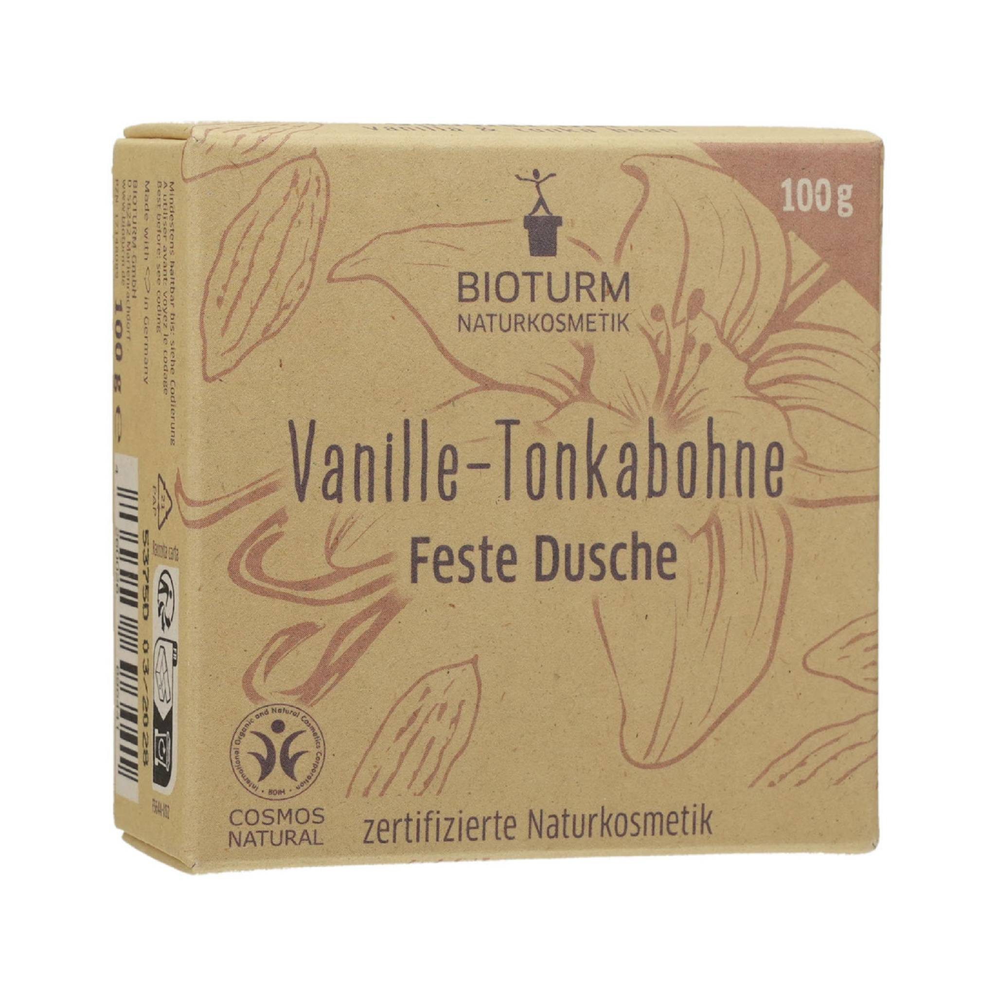 Bioturm Feste Duschseife BIOTURM feste Dusche Vanille-Tonkabohne Nr.138