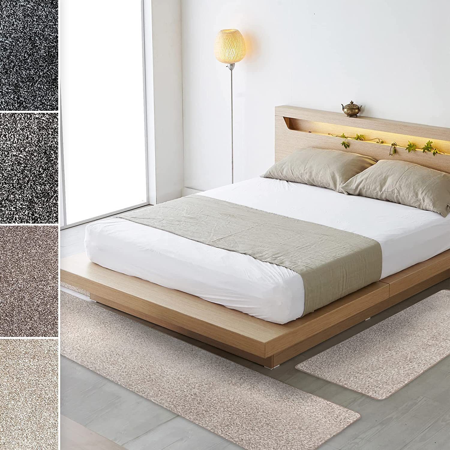 Floordirekt Hochflor-Bettumrandung Lyon 1A, 4 Farben günstig online kaufen
