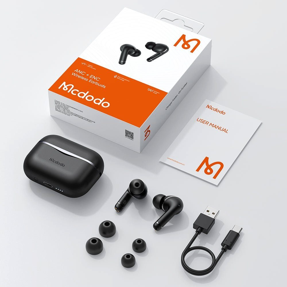 Wireless V5.0 HP-8010 N1 Schwarz IPX4 wireless Wasserdichtes In-Ear-Kopfhörer Bluetooth ANC mcdodo