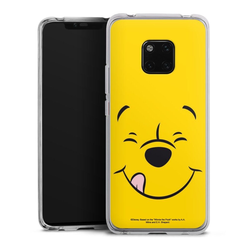 DeinDesign Handyhülle Winnie Puuh Offizielles Lizenzprodukt Disney Puuh Closeup, Huawei Mate 20 Pro Silikon Hülle Bumper Case Handy Schutzhülle
