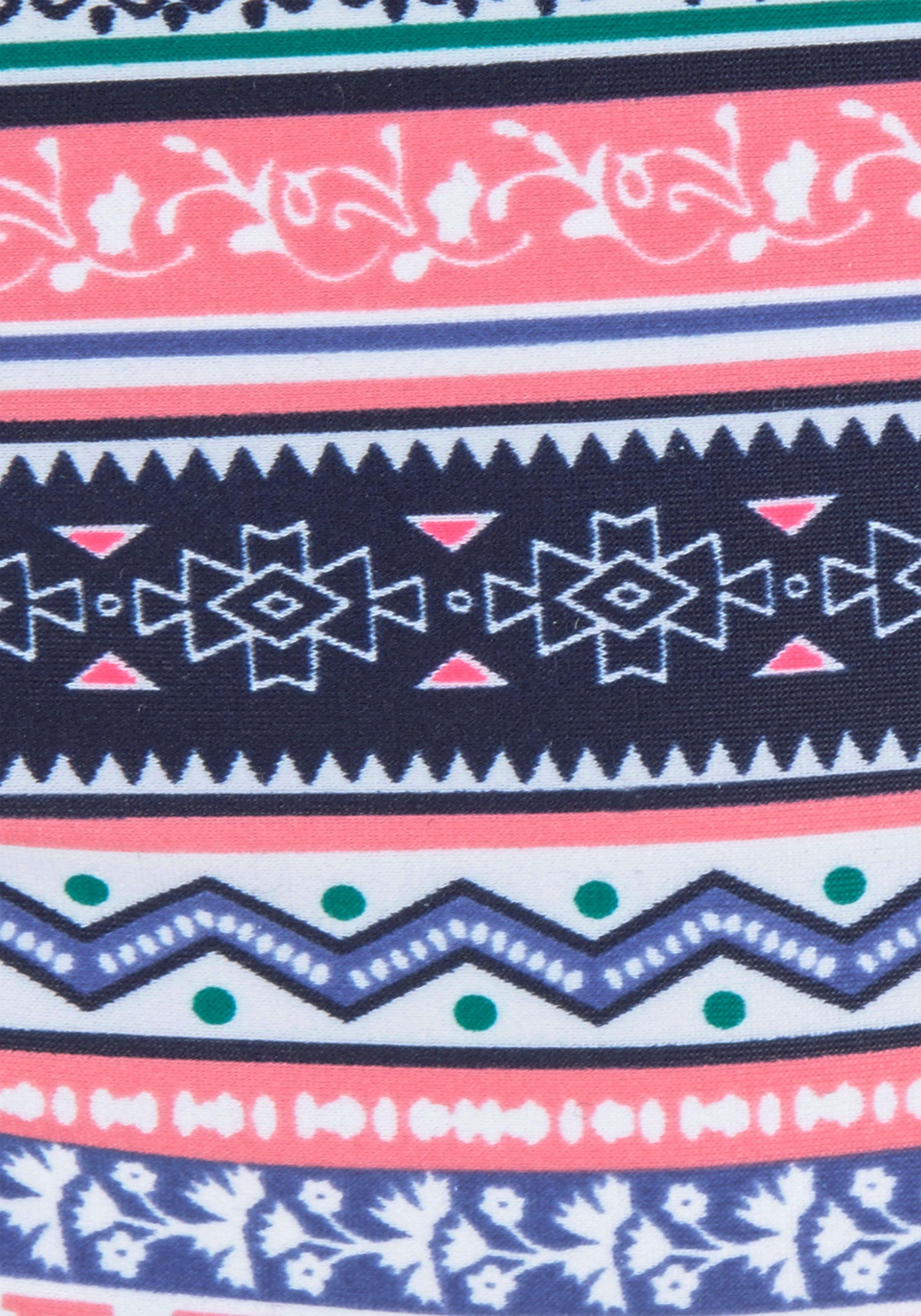 s.Oliver Bikini-Hose Barcelona mit Umschlagbund in Kontrastfarbe