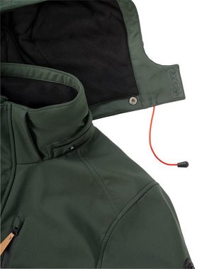 Nordcap Softshelljacke innen wattiert mit weichem Kontrast-Fleece