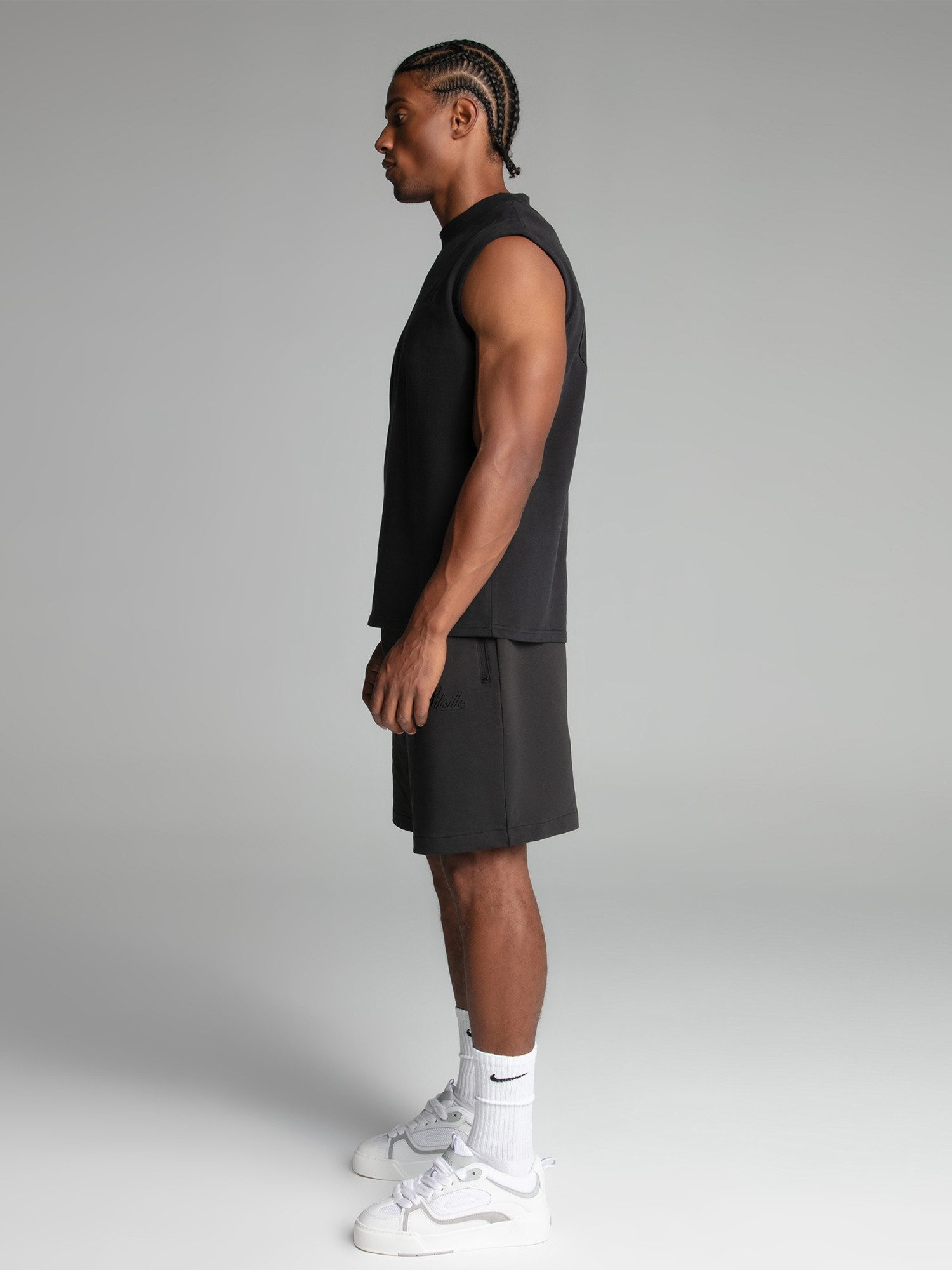Siksilk Tanktop SikSilk Herren Schwarzes Ärmelloses günstig online kaufen