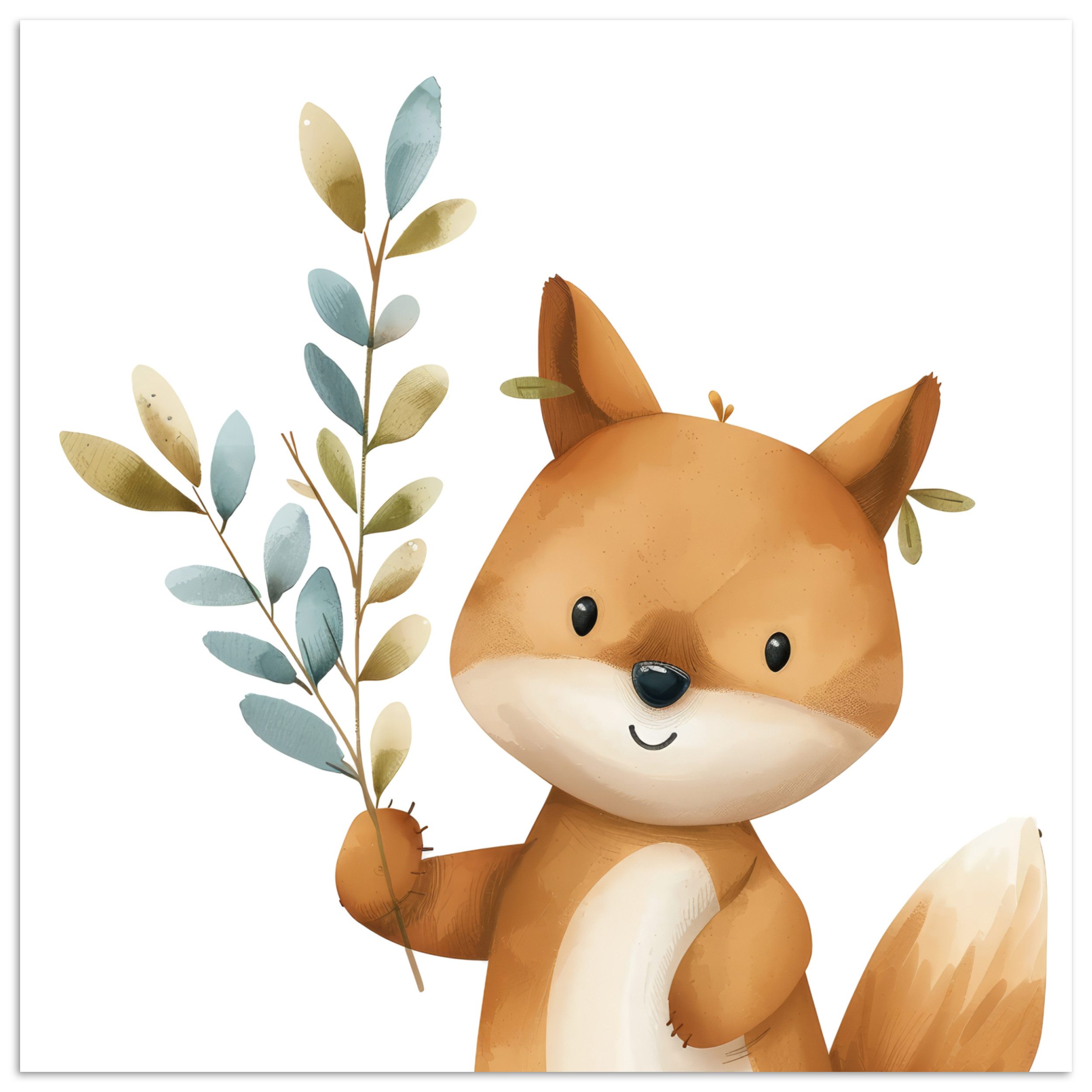 Poster Fuchs - Tier - Waldtiere