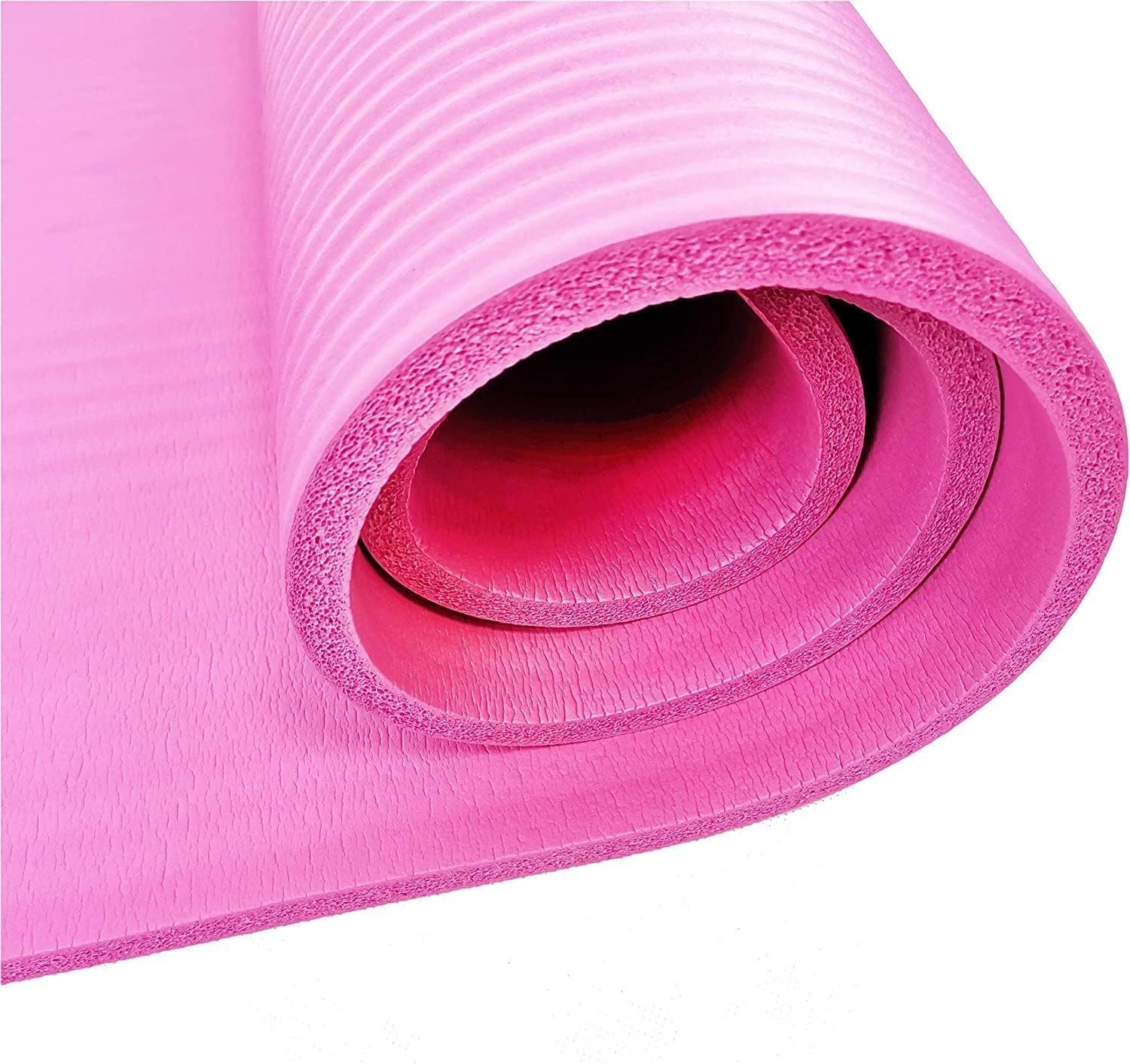 DoYourFitness Yogamatte Fitnessmatte 183x61x1,5cm Yamuna, Pink Pilates Gymnastik
