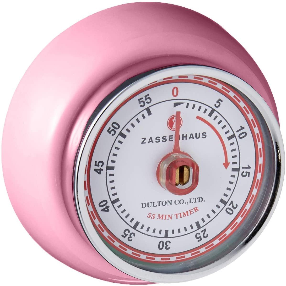 ZASSENHAUS Küchentimer Zassenhaus 072372 Kurzzeitmesser "Speed" pink Küchentimer magnetisch