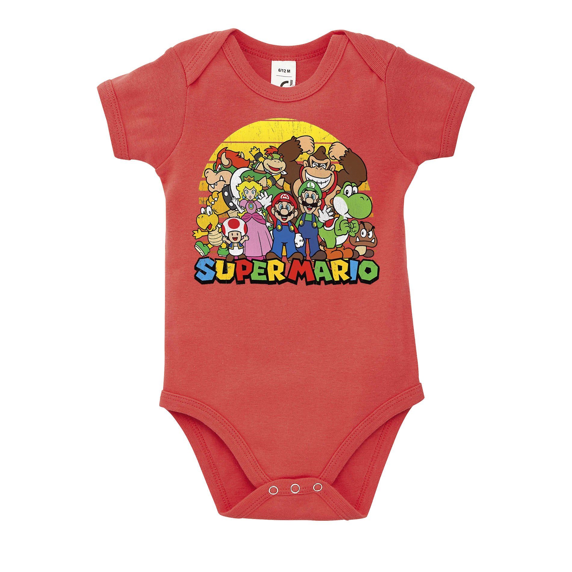Blondie & Brownie Strampler Kinder Super Mario Friends Sun Apocalyse Luigi Baby Retro Kosnole mit Druckknopf