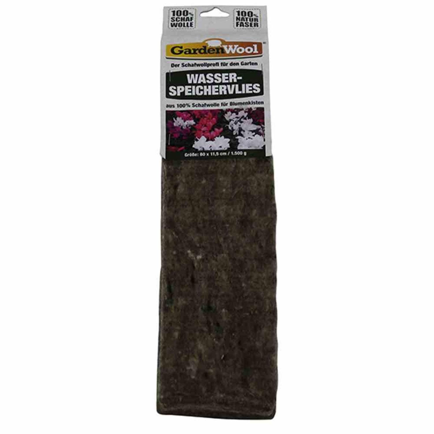 GardenWool Gartenvlies Wasserspeichervlies 80 cm grau, für Blumenkästen