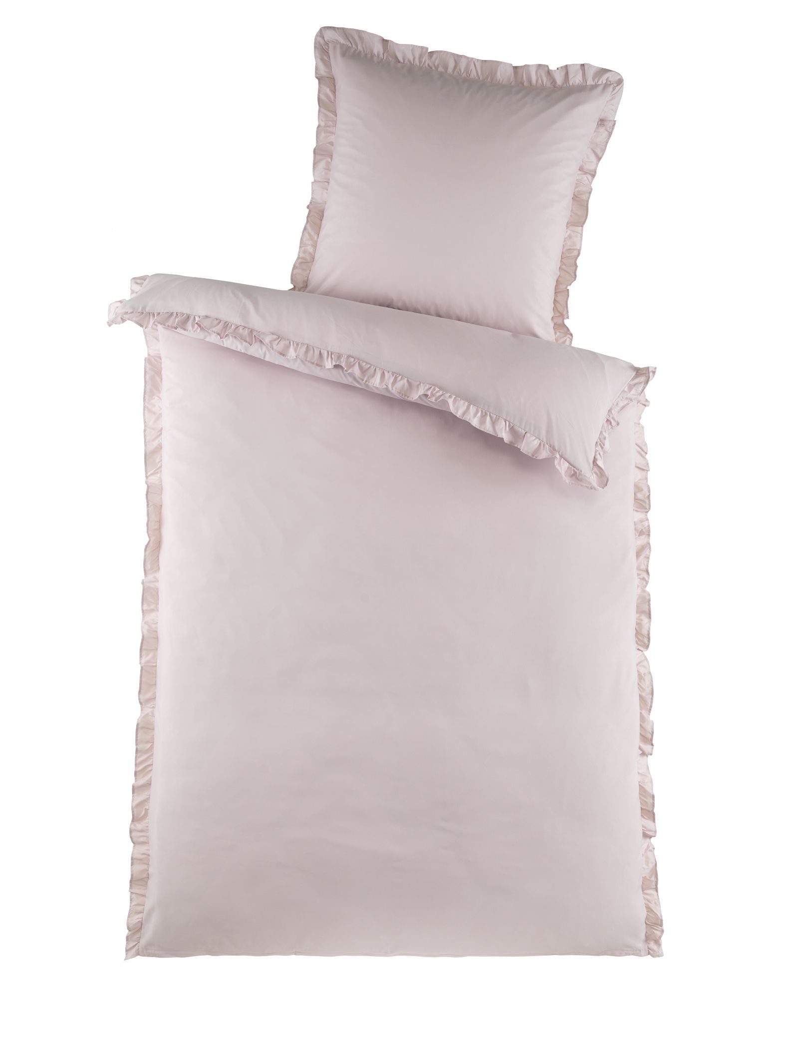 stofftraum Bettwäsche Set Mikrofaser 135x200 Design pure romantic Samtrose, günstig online kaufen