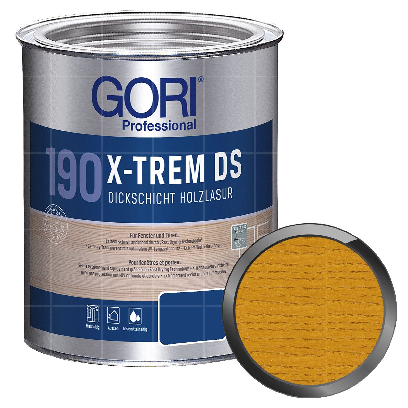 GORI Dickschichtlasur 190 X-Trem DS - 0.75 Ltr