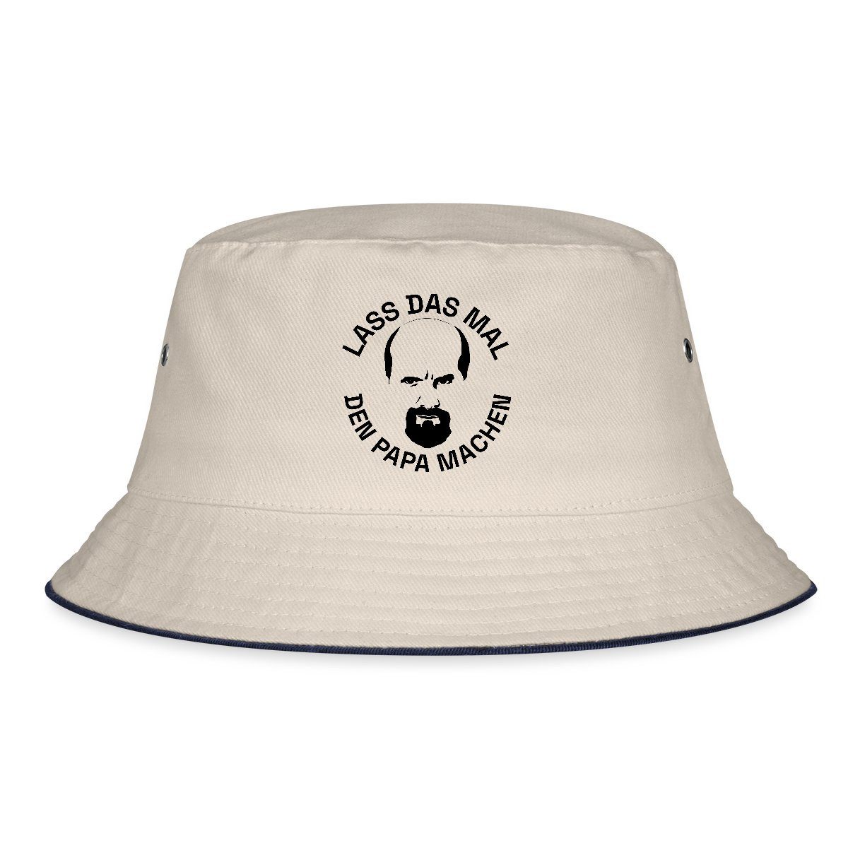 Spreadshirt Sonnenhut Stromberg Bernd Lass Das Mal Den Papa Machen Fischerhut (1-St)