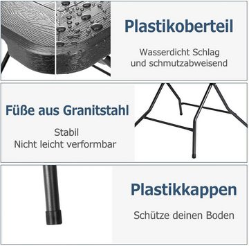 Femor Gartentisch Klapptisch mit Stahlrahmenbeine Gartentisch Balkontisch