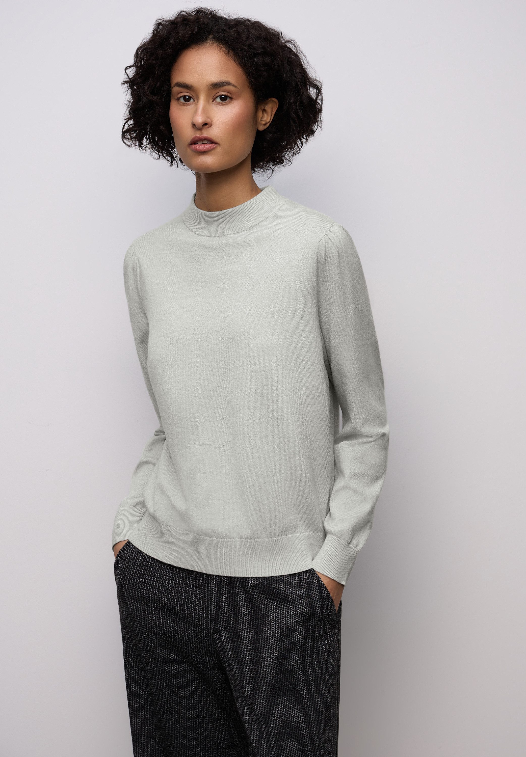 STREET ONE Strickpullover mit Strick-Detail