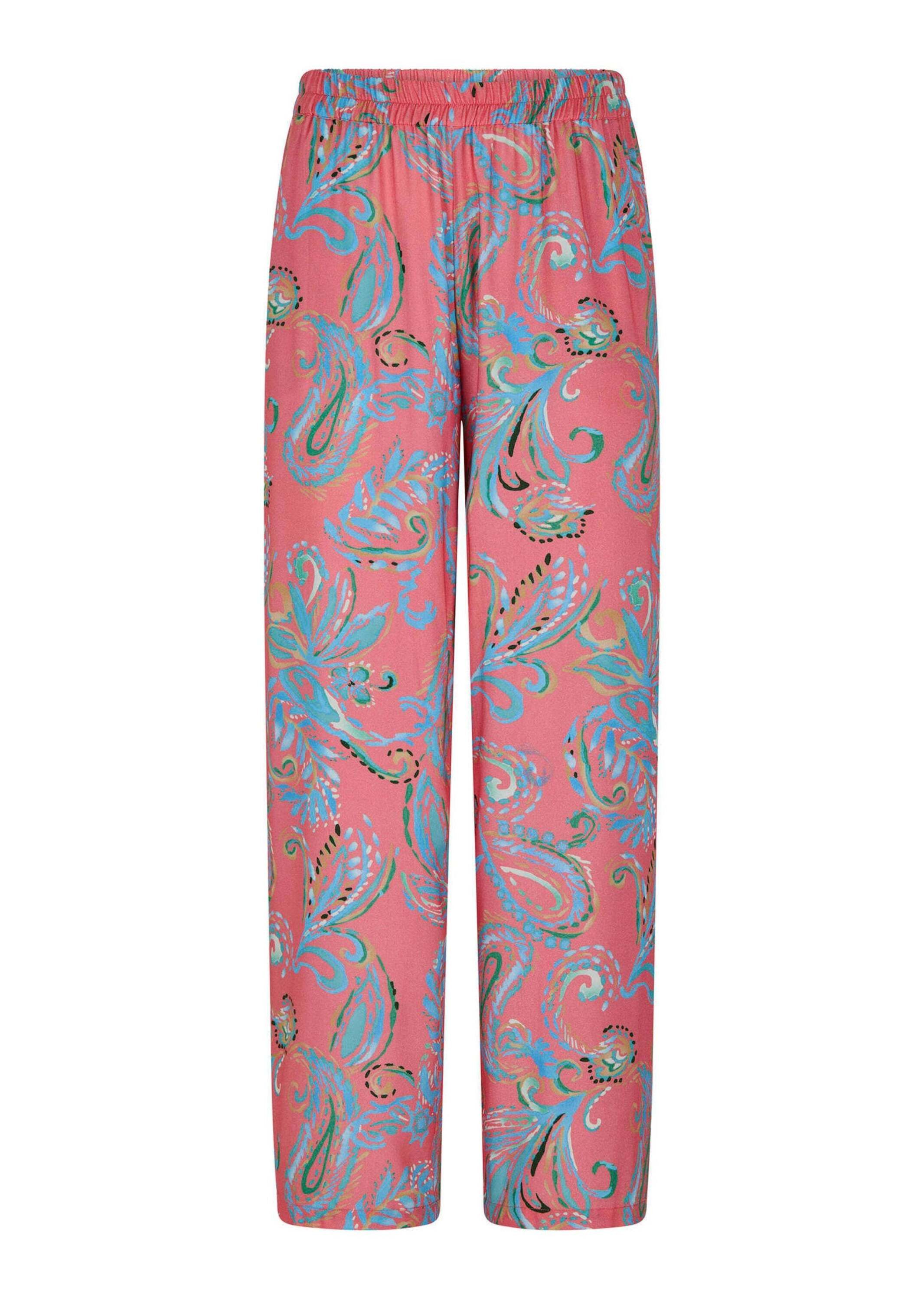 Schlupfhose Kurzgröße: Leichte Sommerhose mit Paisley-Print