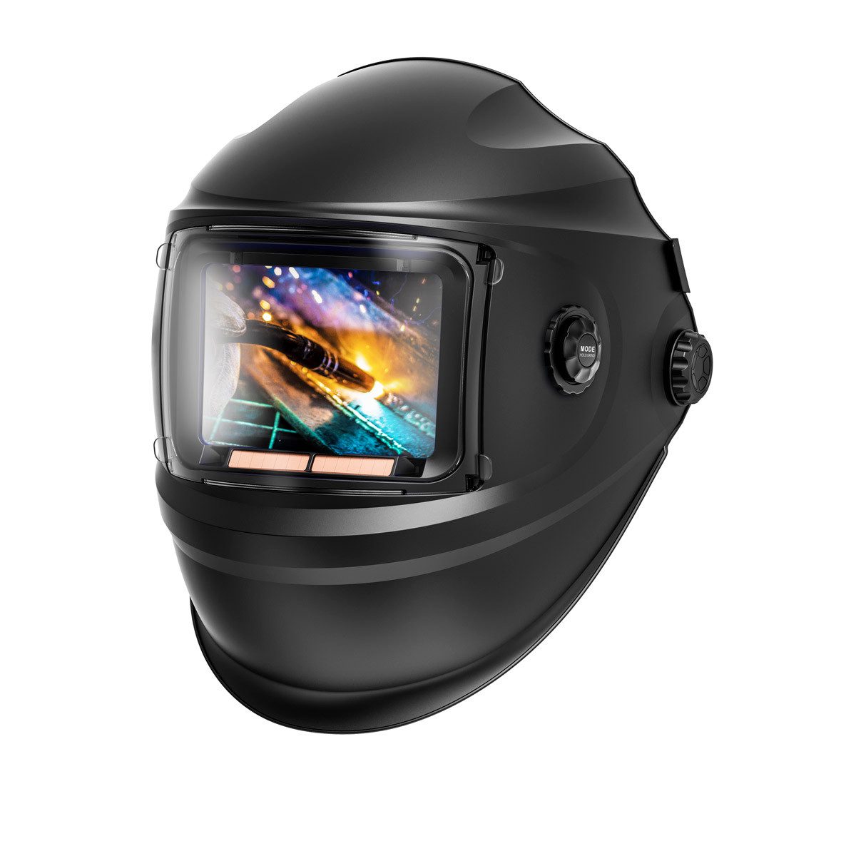 STAHLWERK Schweißhelm Automatik-Schweißhelm BOOSTER 3-in-1 Schweißerhelm (Set, 1-tlg., Set), True-Colour-Echtfarbwiedergabe