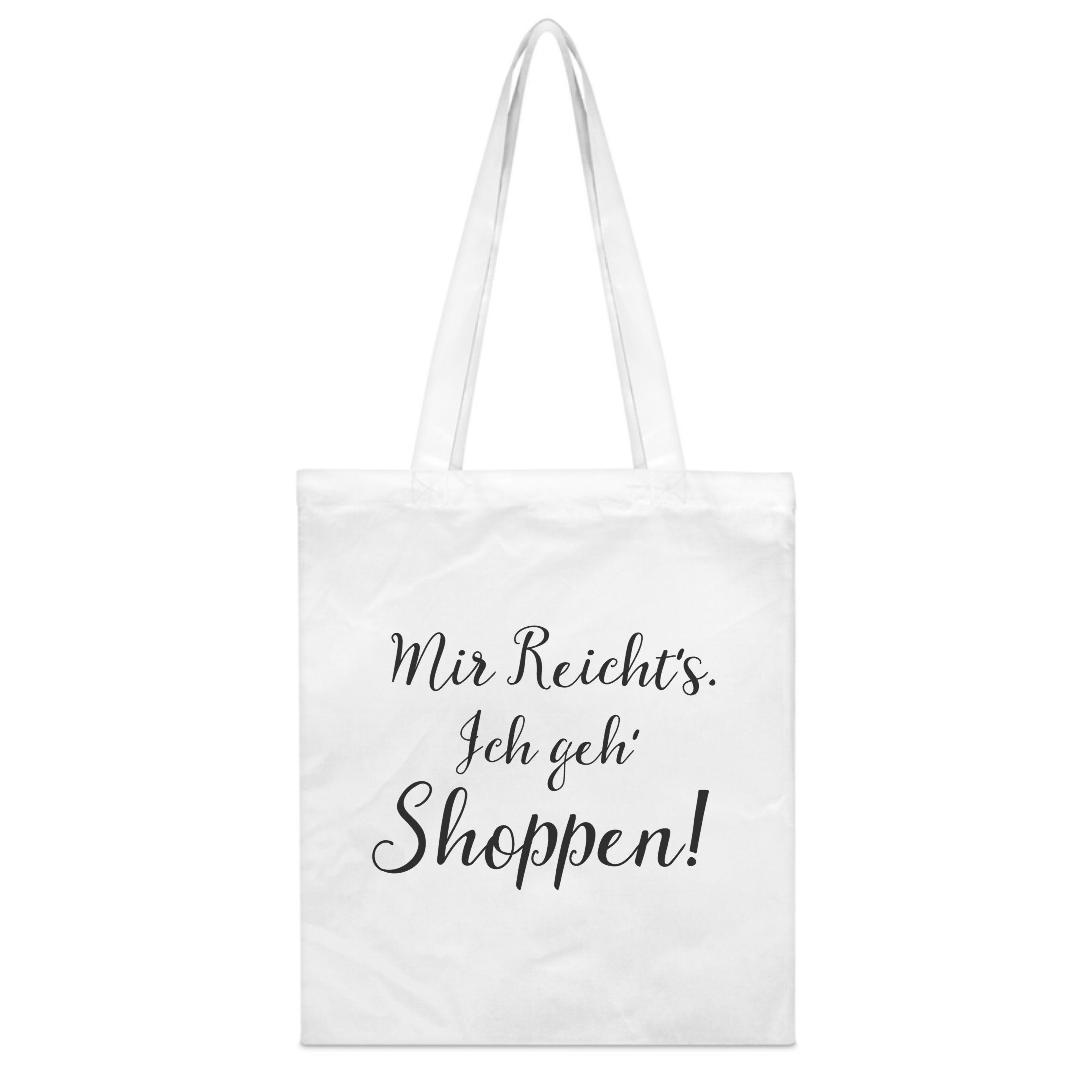 Tragetasche mit Spruch 'Ich geh' Shoppen' - Stoffbeutel