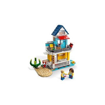 LEGO® Konstruktions-Spielset Creator 31138 - Strandcampingbus, (556 St), Spielset mit Strandhütten, Ferienhaus und Eisdiele, ab 8 Jahren