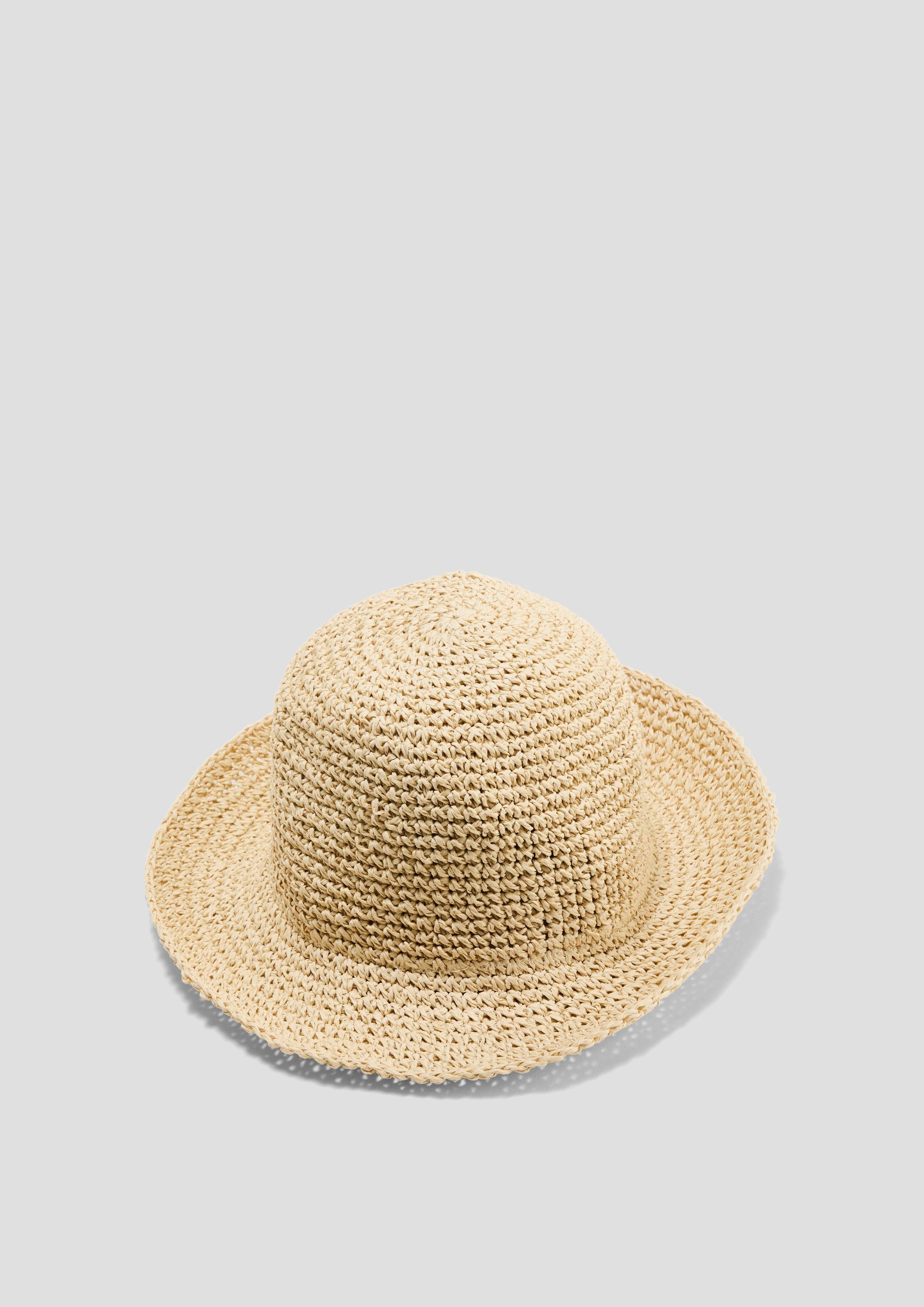 s.Oliver Schlapphut Bucket-Hat in Bast-Optik