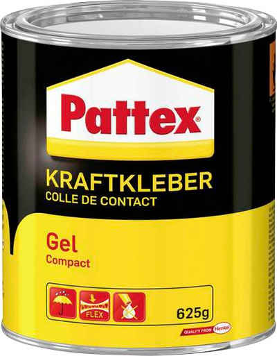 Pattex Klebstoff Gel Compact, für Biegeleisten, gebrauchsfertig, 625 g