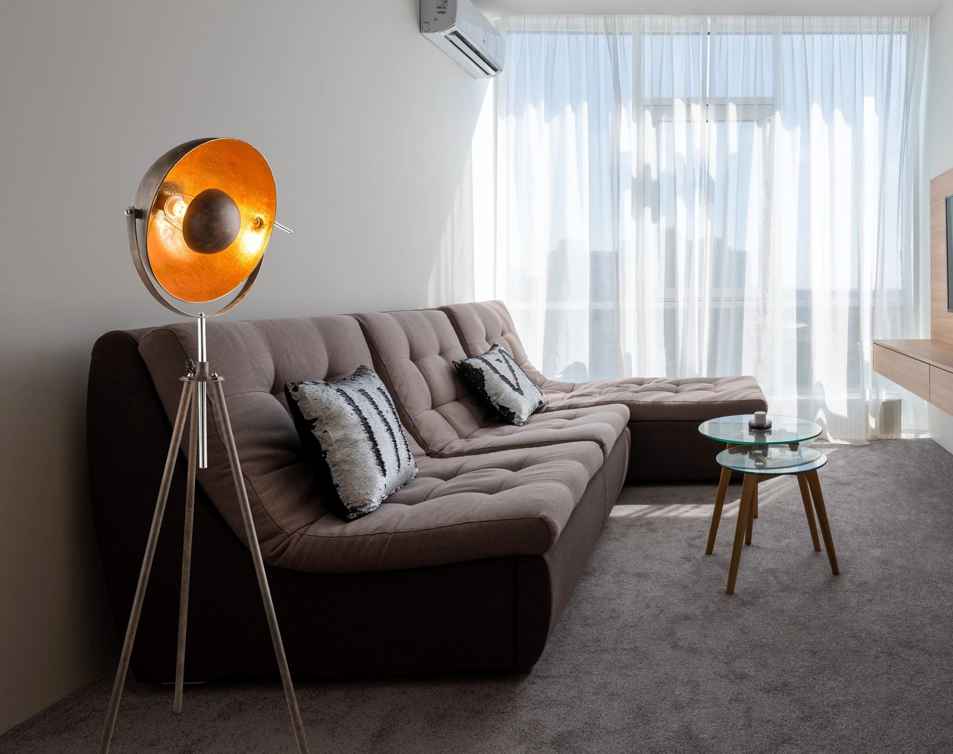 GLOBO LIGHTING Stehlampe XIRENA I, ohne Leuchtmittel, Stehleuchte, Dreh-u. Schwenkbar, Höhenverstellbar, Wohnbereich