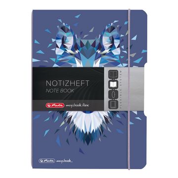 Herlitz Notizheft Herlitz Notizheft / A5 / flexibel / 40 Bl. / punktiert / "Wolf"