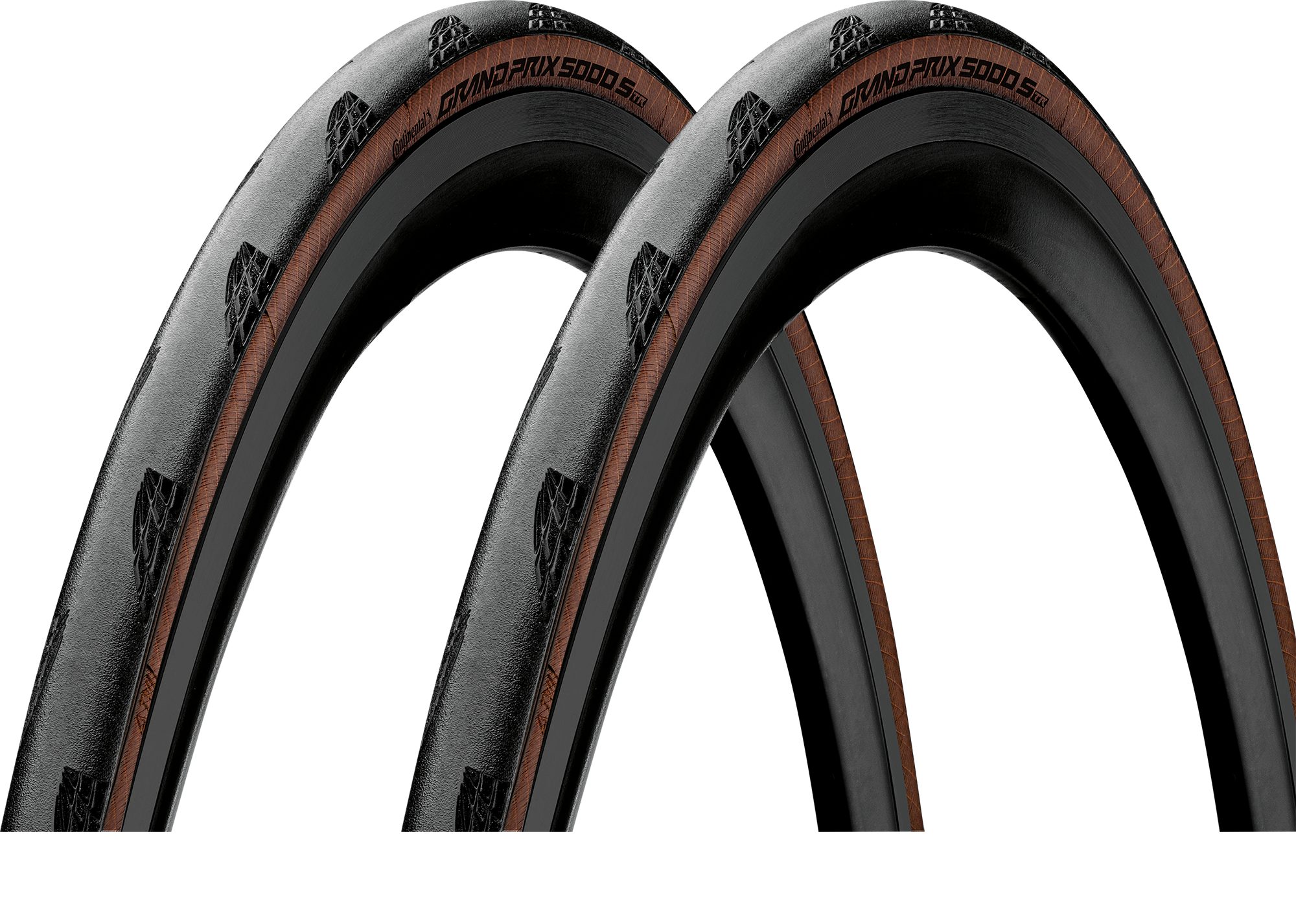 CONTINENTAL Fahrradreifen 2x Continental Grand Prix 5000S TR 32-622 BlackChili Faltreifen, Tubeless Ready
