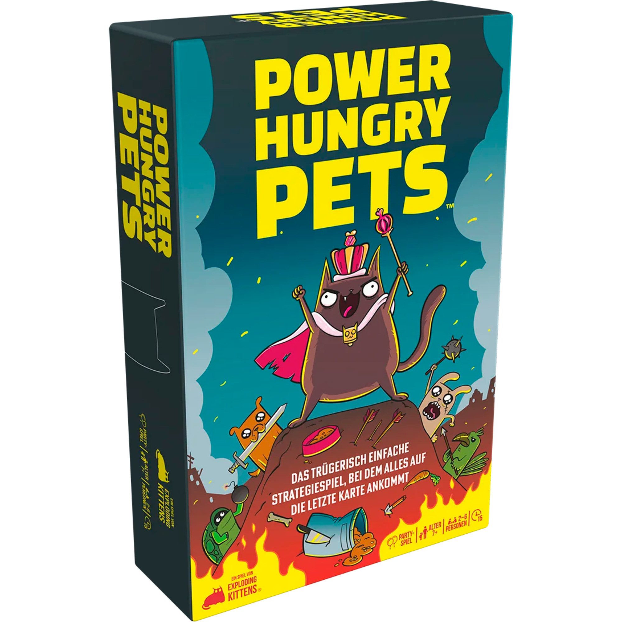 Asmodee Spiel Asmodee Power Hungry Pets, Kartenspiel