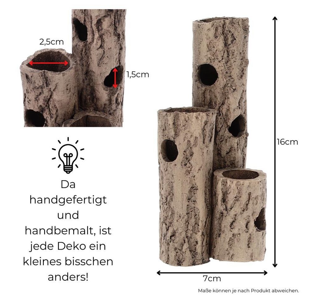 Thumbnail - GarPet Aquariendeko Aquariumdeko Garnelenstamm 3er Aquarium Deko Garnelen Garnelenröhre