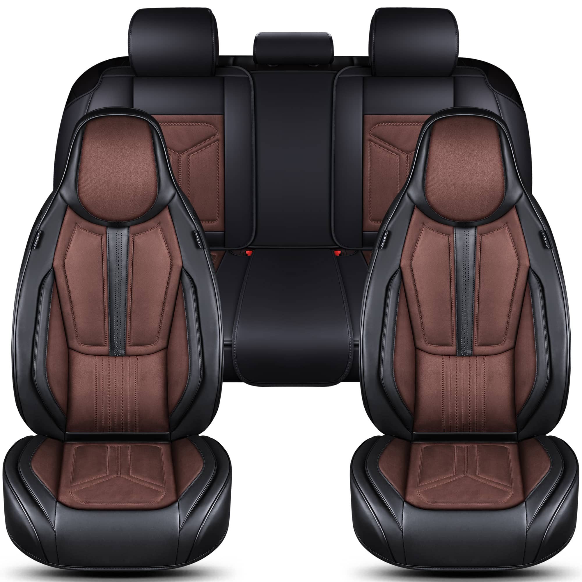 BREMER SITZBEZÜGE Autositzbezug für Hyundai Tucson Bj ab 2020 (FS6), Set, 2-tlg., Komplettset Vorne und Hinten, in Schwarz/Braun