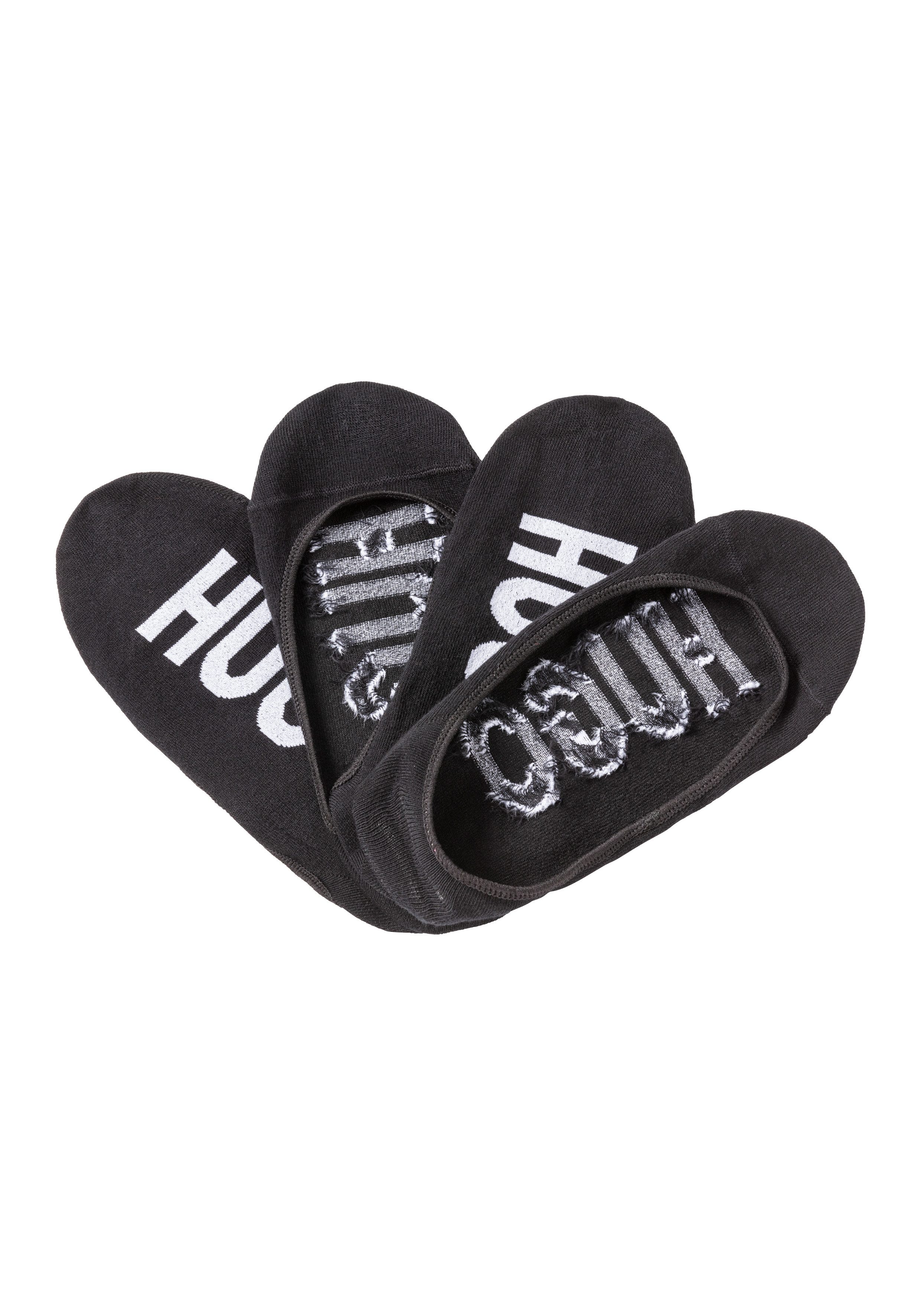 HUGO Sneakersocken 2P INVISIBLE W (Packung, 2-Paar, 2er) mit HUGO Logoschriftzug unter der Sohle