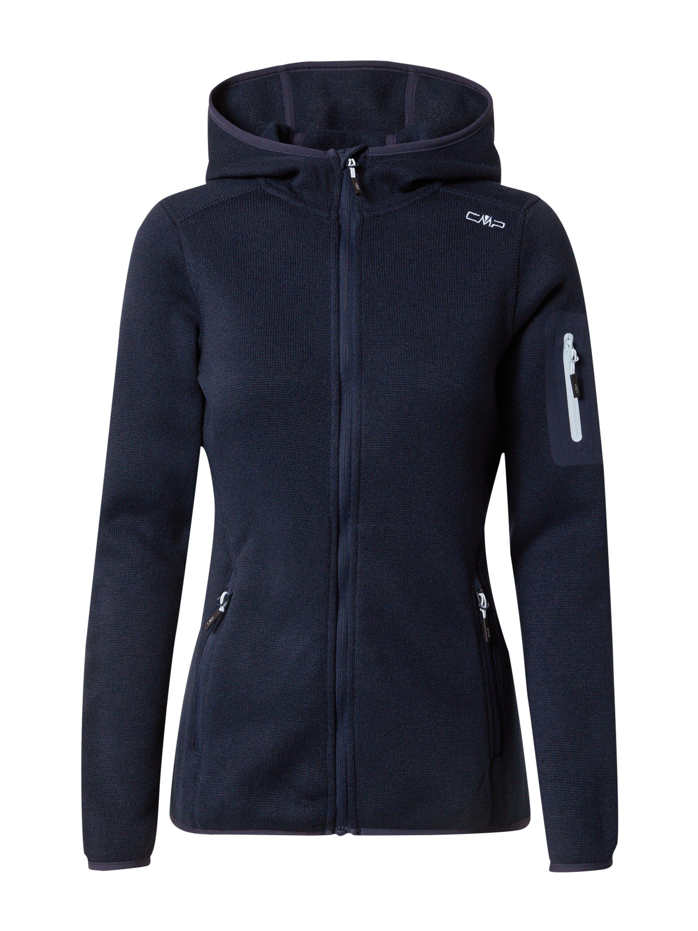 Direktimport CMP Fleecejacke (1-St) Weiteres Details B.BLUE-CRISTALL BLUE Plain/ohne 11NM Stickerei, Detail