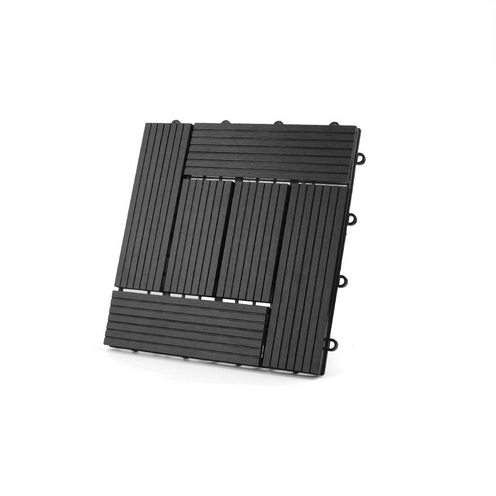 euroharry WPC-Fliesen 1 St Terrassenplatten, 30x30cm 60x30cm WPC-Fliesen Klickfliese