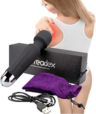 @tec Massagegerät elektrischer Massagestab - Tiefgewebe Hand Massagegerät, mit 20 Vibrationsmodi, 8 Geschwindigkeiten