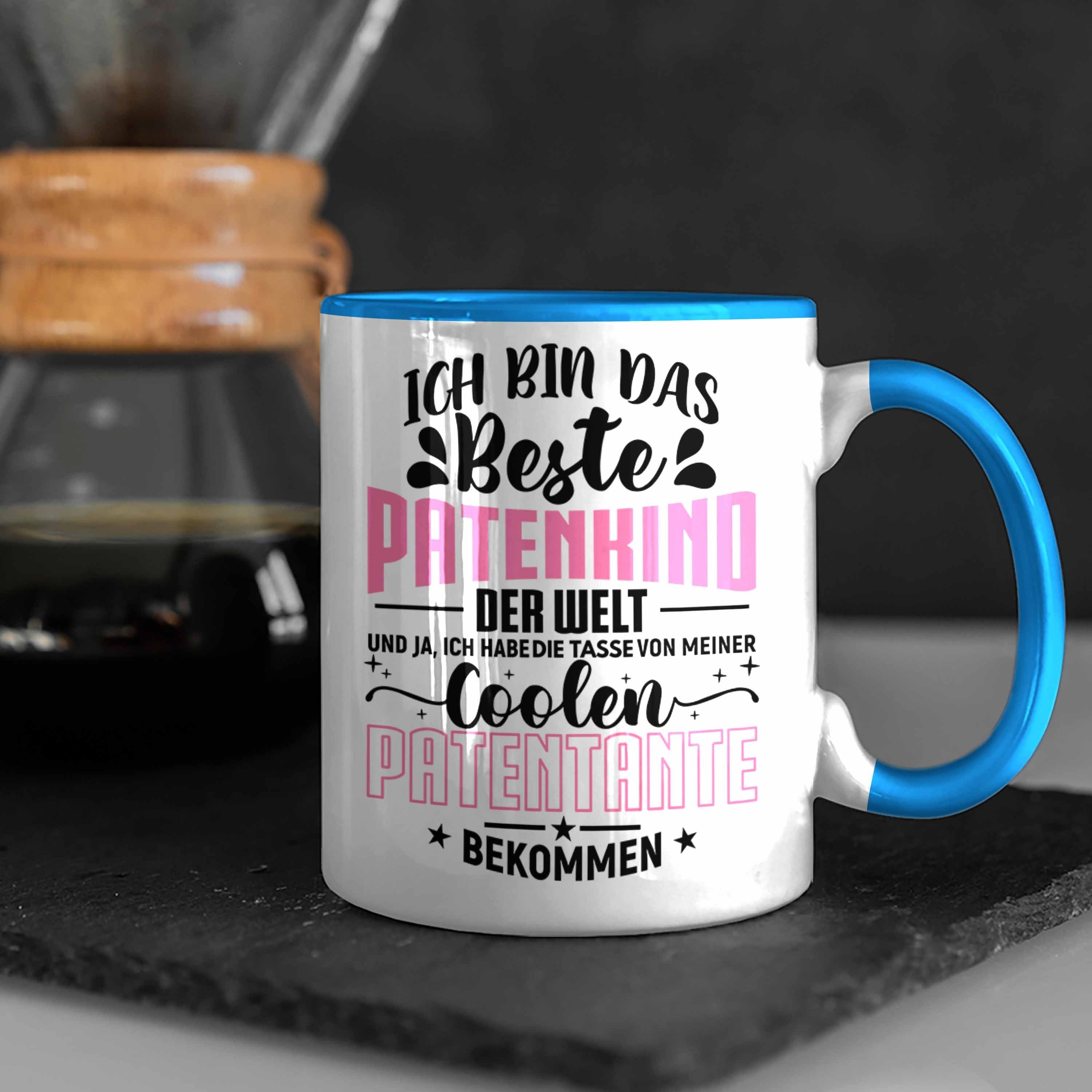 Lustiger Tasse Patenkind für - Trendation Trendation Patenkind Spruch Bestes Geschenk Tasse Blau